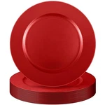 12 Pcs 13 Inch Charger Plates Bulk Round Red Wedding Plastic Dinner Table New. Price: $51.17.