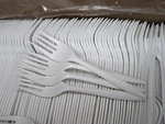 Medium Weight Disposable Plastic Forks 1000- Bulk White Silverware New. Price: $18.99.