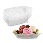 Mt Products Clear Banana Split Boats 12 Oz - Disposable Sundae Bowls, Pack Of 15 New. Price: $14.29.