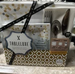 Tableluxe For 10 Dinnerware Setting 60 Pieces White & Gold Plates Party New. Price: $19.00.