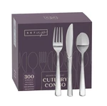 300 Count Disposable Silverware, Combo Cutlery - 100 Forks, Spoo... New. Price: $33.60.