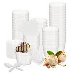 Rikicaca 4 Oz Cups Lids And Spoons Disposable White Styrofoam Bowls For New. Price: $37.23.