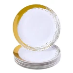 Silver Spoons Disposable Dinner Plates Heavy Duty Plastic Dishes Elegant Fine New. Price: $50.04.