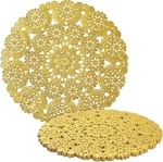 Juvale 60 Pack 10 Gold Paper Doilies For Dining Table, Inch, New. Price: $14.41.