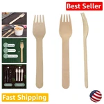 6" Disposable Wooden Forks 1000 Pack Polished Birchwood, Eco-friendly New. Price: $92.69.