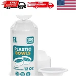 200 Count Heavy-duty 12 Oz White Disposable Bowls Microwave Safe & Bpa-free New. Price: $29.99.