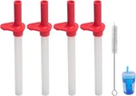 Replacement Straws And Bite Valve Compatible With Zak Designs Small, Red New. Price: $14.99.