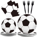 Wiooffen Serves 24 Soccer Birthday Party Plates Napkins Supplies... New. Price: $30.63.