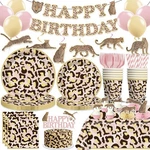 Cheetah Birthday Decorations, Leopard Party Animal Theme Pink And New. Price: $38.15.