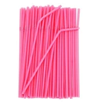 Sibba Disposable Pink Straws 200 Pcs 8.26" High Flexible One Size, New. Price: $11.23.