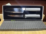 Rada Kitchen Knives Boxed Gift Set, Cook's Choice, Super Parer And Cooks Utility Open. Price: $34.79.