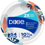 Elegant 10-INCH Disposable Paper Plates, 54 Count 2X Stronger & Microwave-safe New. Price: $12.74.
