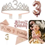 Sweet Birthday Decorations For Her - 5PCS Gifts Including 3TH Rose Gold New. Price: $18.69.