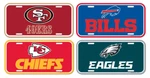 Nfl Football Plastic License Plate (choose Team) New. Price: $13.99.
