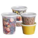 Gusto Go Food Containers With Lids Oz, 16 32 - 48 Combo, Clear New. Price: $36.97.
