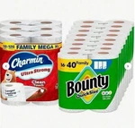 Bounty Paper Towels Select-a-size Print, Triple Rolls, 123 Sheets New. Price: $50.88.