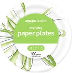 Amazon Basics Everyday Paper Plates, Inch, Disposable, 100 Count New. Price: $17.82.