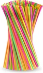 200 Pcs Extra Straws Disposable Long, Multicolor New. Price: $36.30.