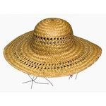 Paper Straw Hat Beach Vacation Sun Floppy Brim Draw String For Perfect Fit Pre-owned. Price: $38.14.