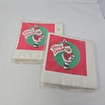 Vintage Christmas Santa Napkins Luncheon American Greetings 2 Pack New. Price: $10.99.