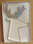 8 Meri White And Silver Reindeer Paper Plates For Christmas Party Decor New. Price: $15.99.