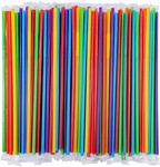 Individually Wrapped 100 Pcs Flexible Plastic Straw,colorful Dispo... New. Price: $17.09.