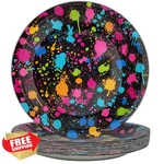 Gisgfim 48 Pcs Neon Glow Disposable Dessert Plates Party Favors New. Price: $20.00.