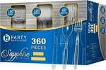 Party Bargains Disposable Cutlery Set, Sapphire 360 Pieces, New. Price: $33.28.