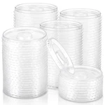 200 Pcs 80MM Diameter Flat Cup Lids Clear Pp Plastic Disposable Tra... New. Price: $32.99.