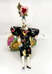 Poupees By Isabelle Art Doll 20 Signed Couture Figurine On Lounge Chair Used. Price: $191.96.