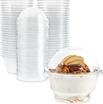 Juvale Plastic Cups With Lids Oz, Clear, 50-PACK Dessert & Ice Cream New. Price: $27.79.