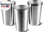 5 Pack 16 Ounce Stainless Steel Pint Cups Shatterproof Tumblers Unbreakable New. Price: $30.14.