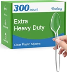 Dealusy 300 Pack Disposable Plastic Spoons Bpa Free Heat Resistant For Party New. Price: $27.83.