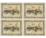 Set Of 4 Pimpernel Tuscan Palette Collection "fruit* Cork-backed Placemats New. Price: $30.95.
