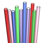 Fiesta First 10 Long Reusable Hard Plastic Drinking Straws, Medium Width + St... New. Price: $20.80.