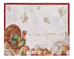 Elrene Holiday Turkey Bordered Fall Placemat 13" X 19" Set Of 4 Brand New. Price: $28.41.