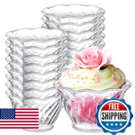 Rtteri 60 Pcs Plastic Dessert Cups Oz Clear Ice Cream Sundae Tasting Bowls, Mi New. Price: $91.94.