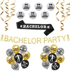 Bachelor Party Decorations, (gold Banner, Sash, 16 Funny New. Price: $22.38.