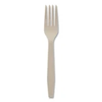 Pactiv Earthchoice Psm Cutlery, Heavyweight, Fork, 6.88", Tan, 1,000/CARTON New. Price: $130.75.