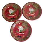 Hallmark Christmas Paper Plate Santa Clause Red 7" 3 Vintage Pack Of 8 Dessert New. Price: $14.00.
