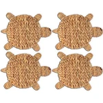 Woven Turtle Placemats Set Of 4 (12.6"X17") Water Hyacinth Pack New. Price: $47.37.