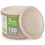 100% Compostable Paper Plates 7 In. 150 Disposable Eco Friendly Sturd New. Price: $43.02.