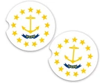 Rhode Island State Flag Car Set Ceramic Sandstone Cup Holder New. Price: $6.47.