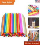 200 Pcs Jumbo Smoothie Straws,colorful Disposable Plastic Large Wide-mouthed ... New. Price: $25.06.