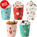 50 Pack 12OZ Christmas Disposable Coffee Cups Hot Cold Holiday Party - Us New. Price: $26.95.