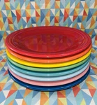 New Rainbow 8 Dinner Plates Bright Mix Set 10.5" Fiestaware Free Shipping. Price: $114.99.