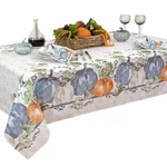 Newbridge Blue Pumpkin Vines Stone Washed Bordered Thanksgiving And Fall Season. Price: $49.33.