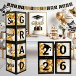 2026 Graduation Party Decorations - Black Balloon Boxes With Letters, "grad" ... New. Price: $23.96.