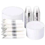 Wellife 350PCS Plastic Plates - Disposable Silverware, Include: Din... New. Price: $88.09.