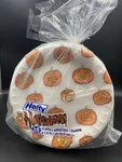 Hefty-vintage 2000--HALLOWEEN Plates Pack Of 35 Nos 7/8" Pumpkin Pattern-new. Price: $15.00.